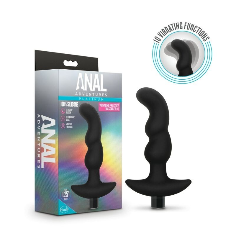 Anal Adventures Platinum Silicone Prostate Massager 03 - Prostate Toys