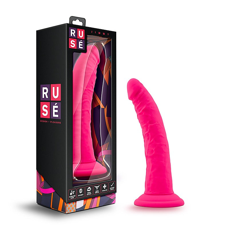 Ruse Jimmy Cerise Realistic Dildo by Blush Novelties - Realistic Dildos