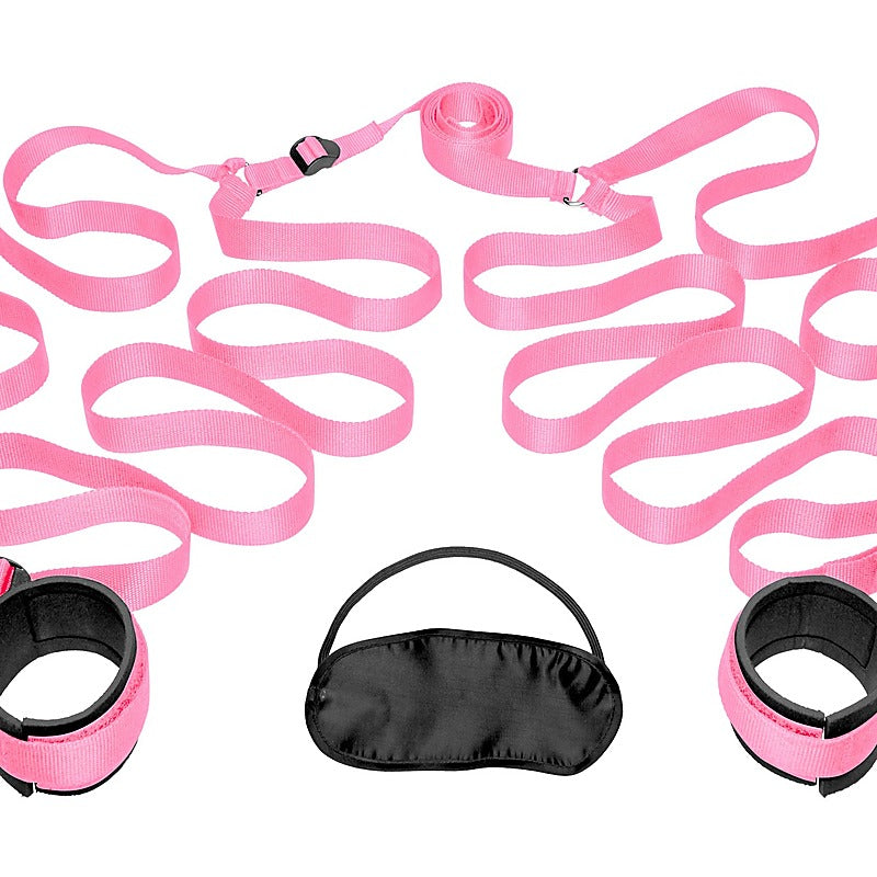 Bedroom Restraint Pink Kit by XR Brands - Cuffs And Restraints