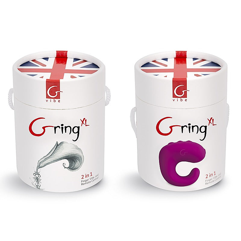 Gring Sweet Raspberry Finger Vibrator by Gvibe - Finger and Tongue Vibrators