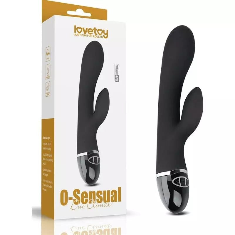 Lovetoy O Sensual Silicone Rechargeable Rabbit Vibrator - Realistic Dildos