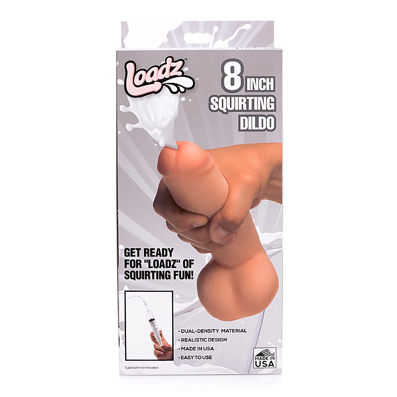 Squirting Dildo with Syringe 8in by XR Brands - Realistic Dildos