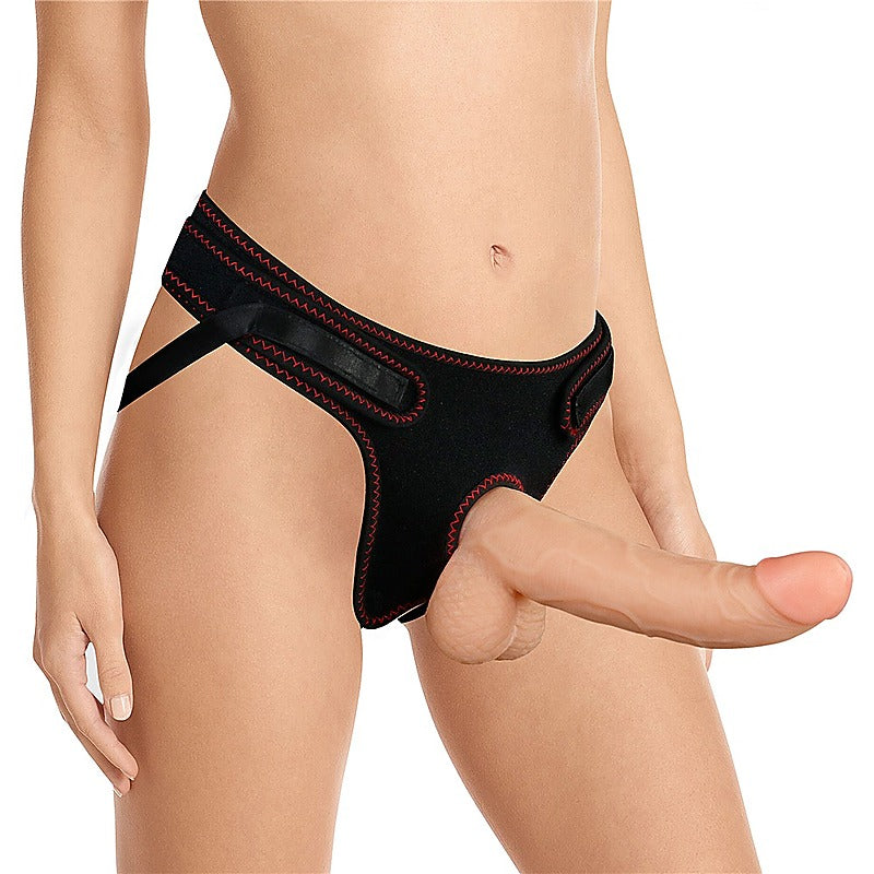 Easy Strap On Set Dildo Vanilla 8.5in by Lovetoy - Strap On Sextoys