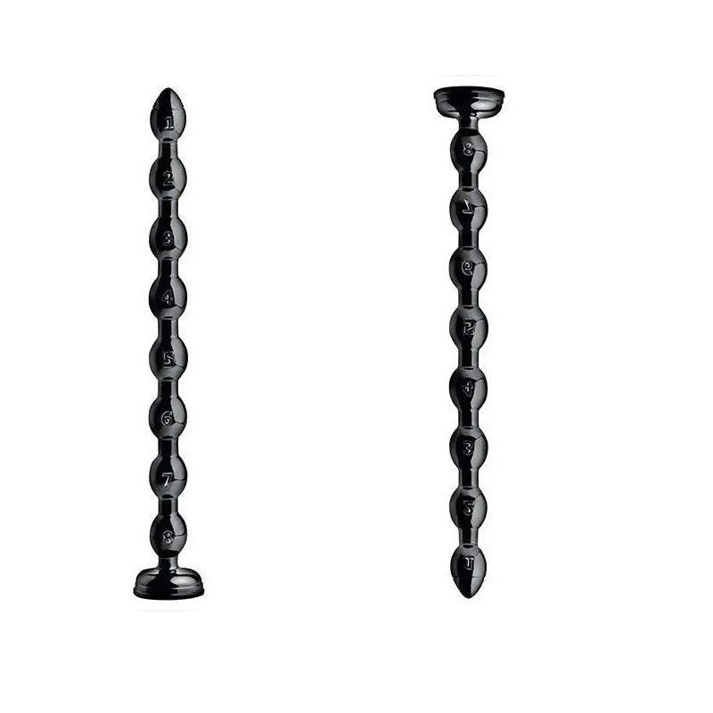 Hosed Beaded Hose Anal Dildo 19 Inch - Anal Dildos