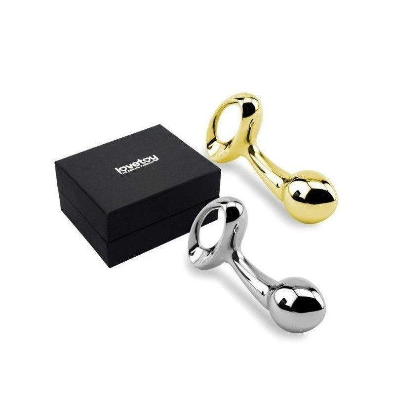 Lovetoy Luxury Pure Metal Anal Plug Gold - Butt Plugs