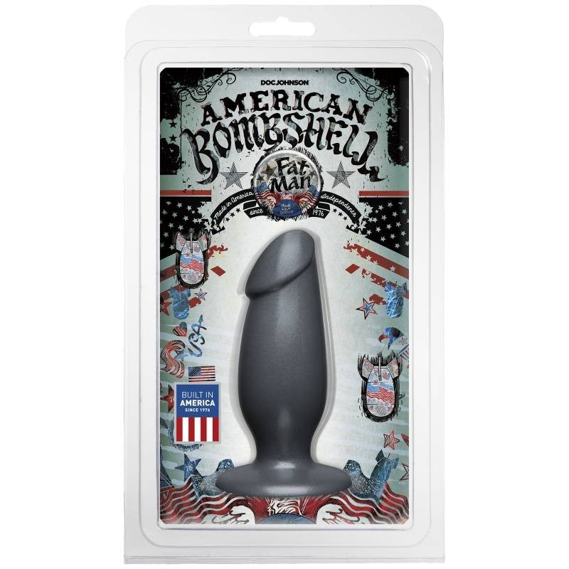 Fat Man Anal Plug Gun Metal by Doc Johnson - Butt Plugs