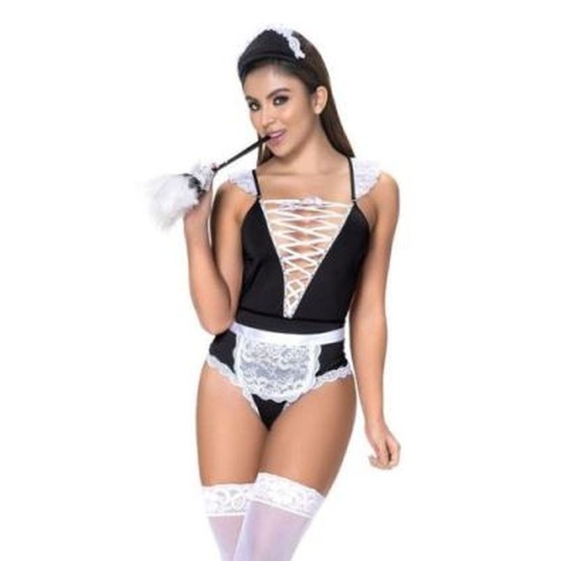 French Maid 3 Piece Sex Women Costume Set by Mapale - Fancy Dress Ups