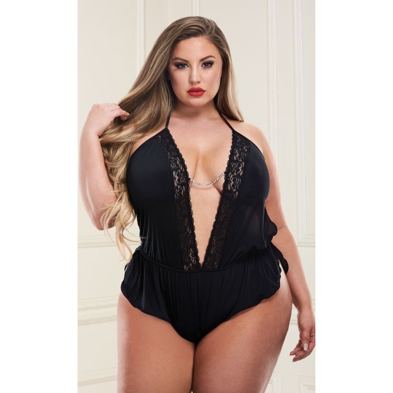 Sexy Satin Teddy by Baci Lingerie - Teddies and Bodysuits