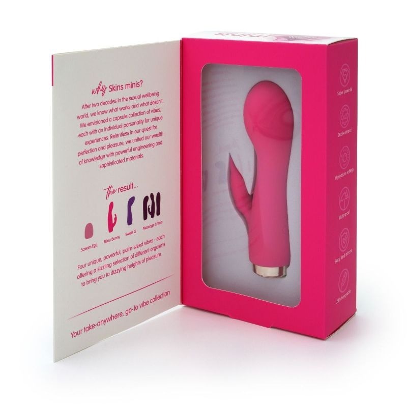 Skins Minis The Bijou Bunny Rabbit Vibrator by Skins Touch - Rabbit Vibrators