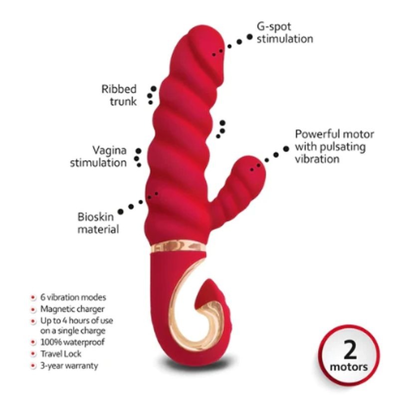 Gcandy Chili Coral Rabbit Vibrator by Gvibe - Rabbit Vibrators