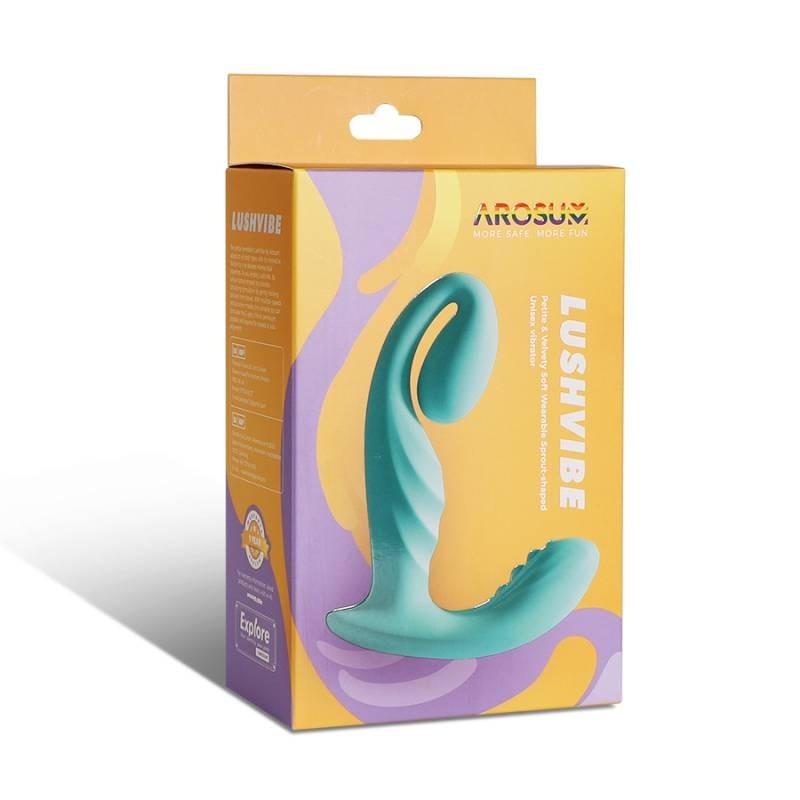 LushVibe Wearable Sprout-Shaped Unisex Vibrator by Arosum - G-Spot Vibrators