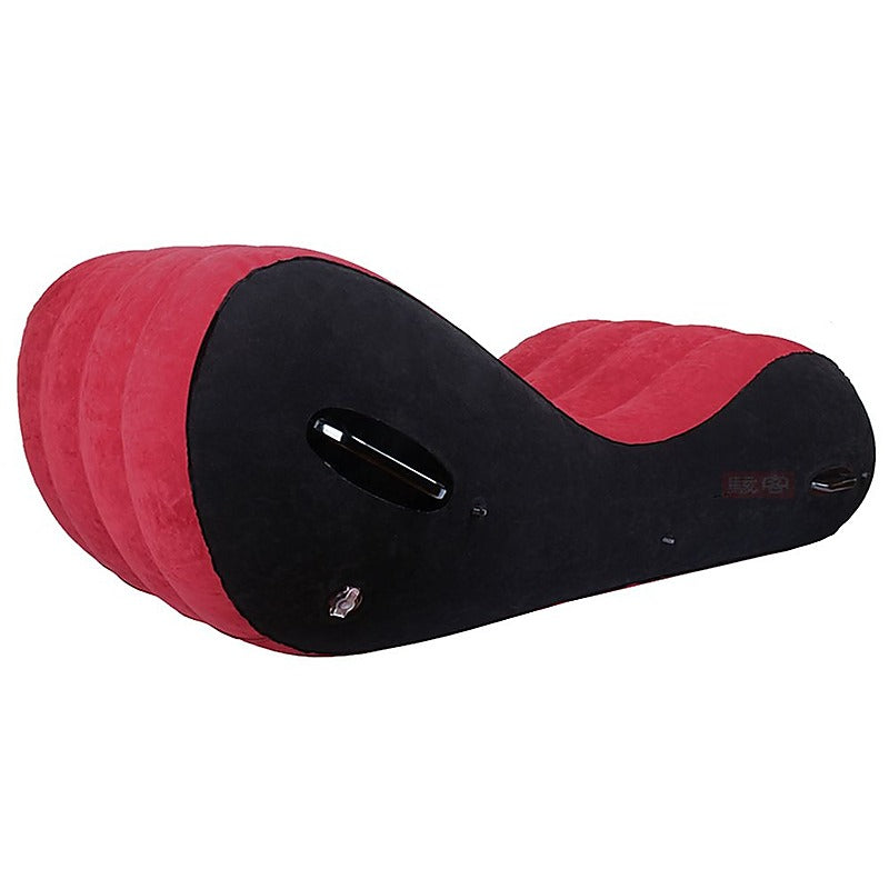 Inflatable Suede Love Lounge with Handrail Sex Furniture - Sex Furniture