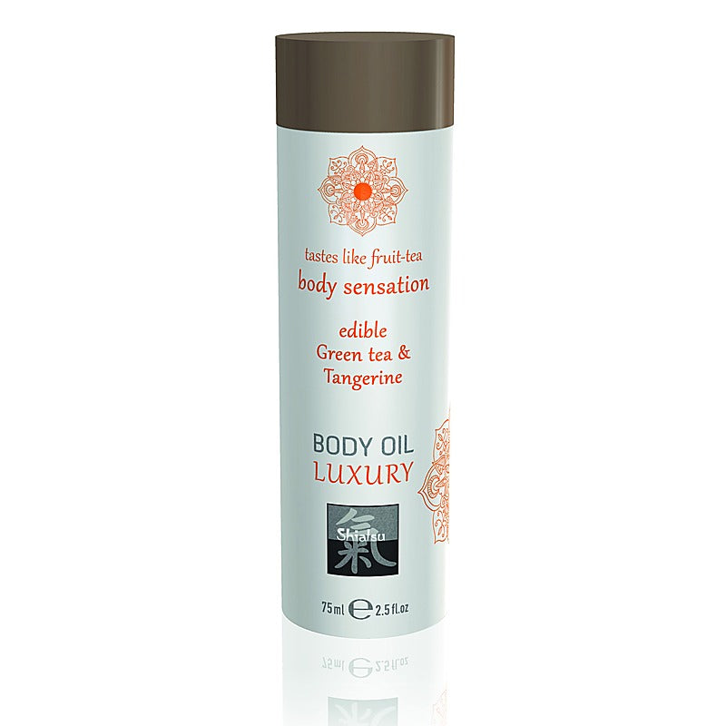 Shiatsu Luxury Body Oil Edible Apricot and Sea Buckthorn - Massage Oils and Lubricants