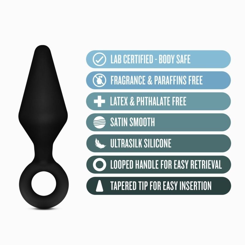 Anal Adventures Platinum Silicone Loop Plug Kit - Butt Plugs