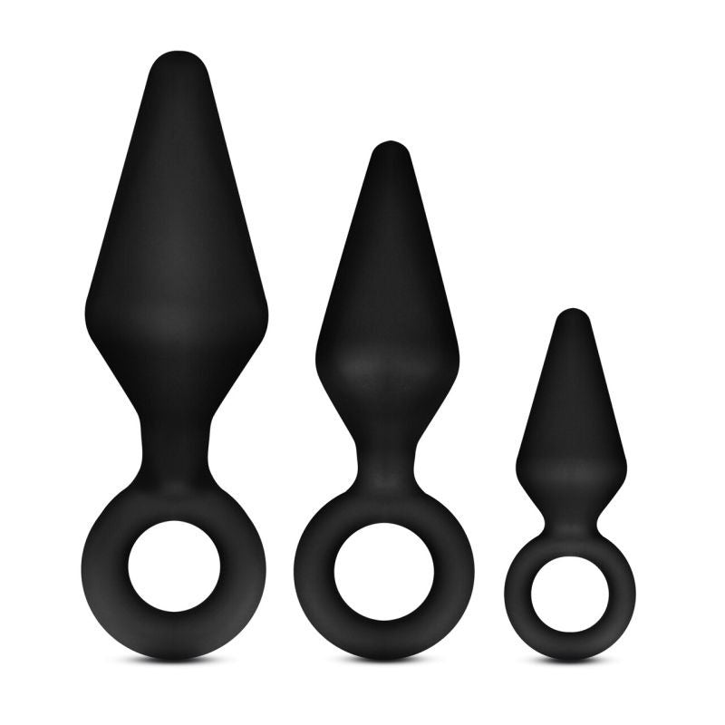 Anal Adventures Platinum Silicone Loop Plug Kit - Butt Plugs