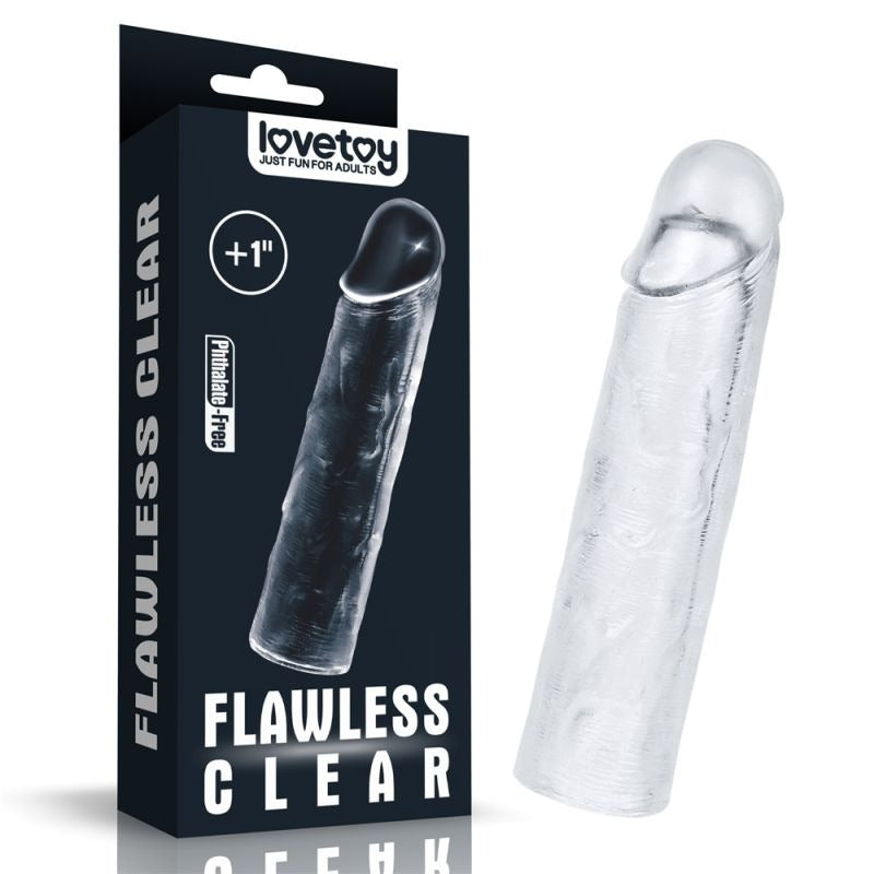 Flawless Penis Extender Sleeve by Lovetoy - Penis Sleeves and Extenders