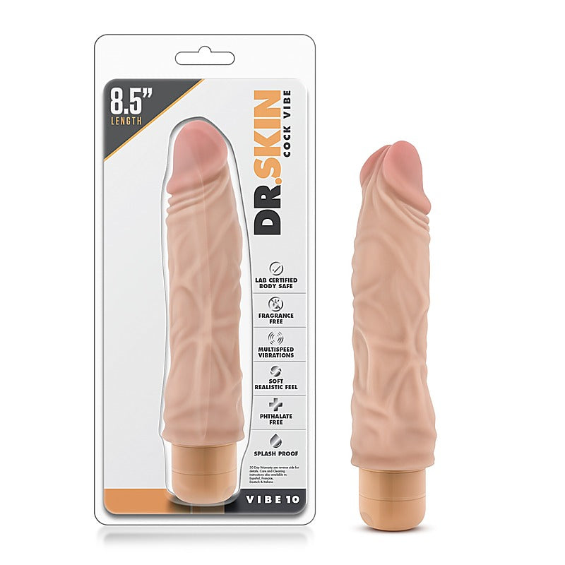 Dr Skin Cock Vibe 10 Vibrating Cock Vibrating Dildo - Vibrating Dildos