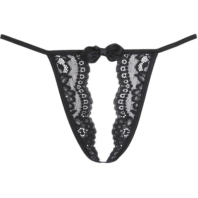 Lace Open Front G-String Panty by Axami Lingerie - G-Strings, Panties and Shorts