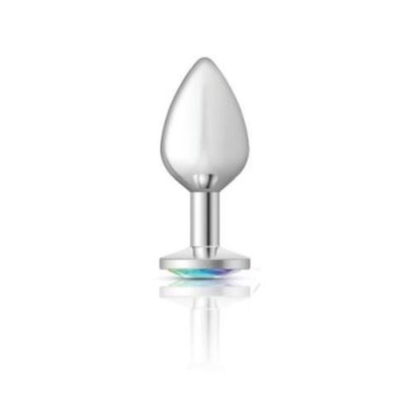 Cheeky Charms Round Butt Plug w/ Iridescent Jewel by Viben - Butt Plugs