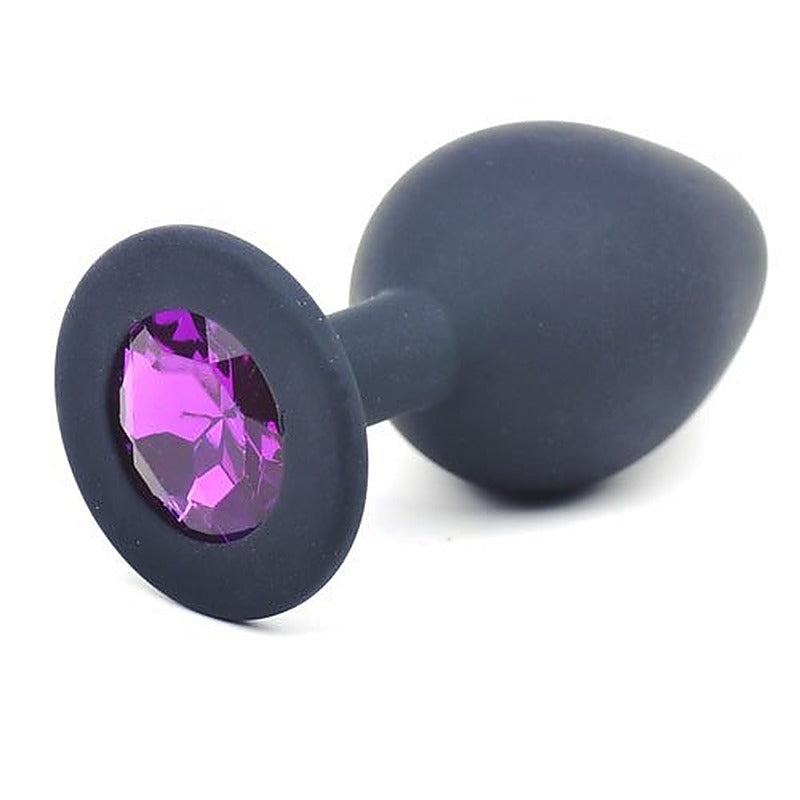 Silicone Anal Plug w/ Diamond by Doc Johnson - Butt Plugs