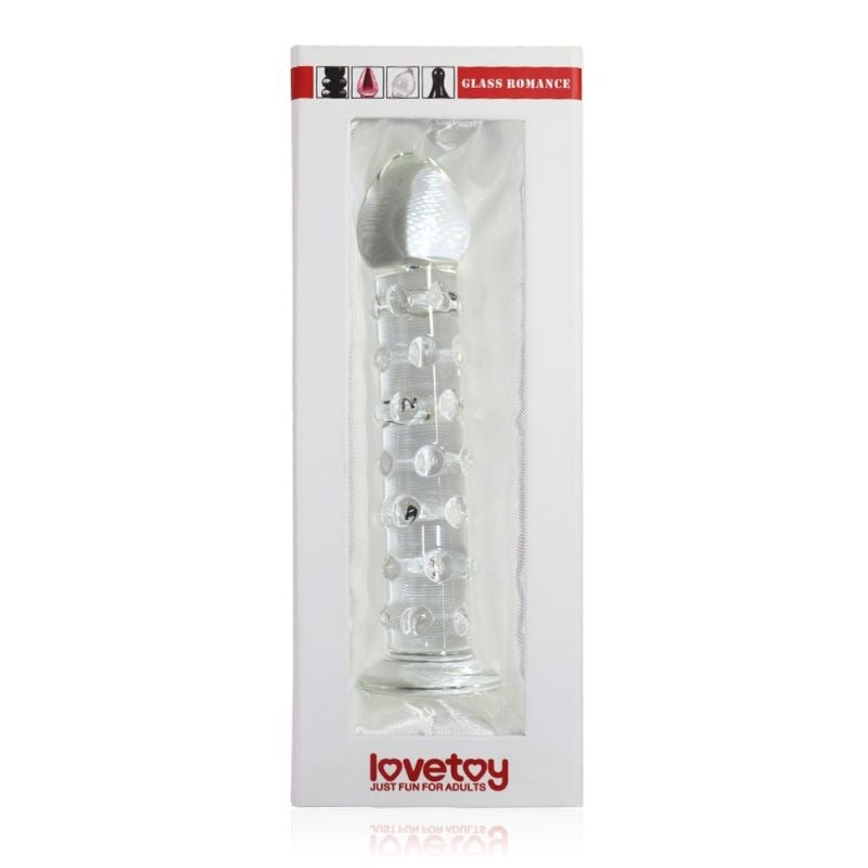 Glass Romance 2 Glass Sex Toy Clear by Lovetoy - Glass Sex Toys
