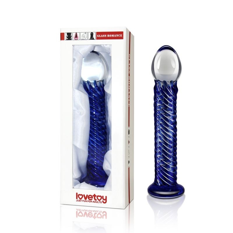 Glass Romance 7 Glass Dong by Lovetoy - Glass Sex Toys