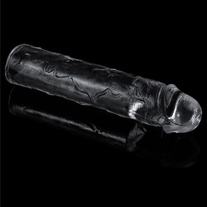 Clear Penis Extender Sleeve Plus by Lovetoy - Penis Sleeves and Extenders