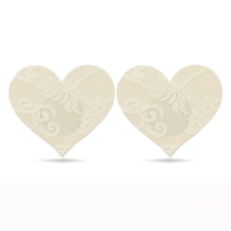 Lace Heart and Flower Nipple Pasties Twin Pack by Lovetoy - Breast and Nipple Toys