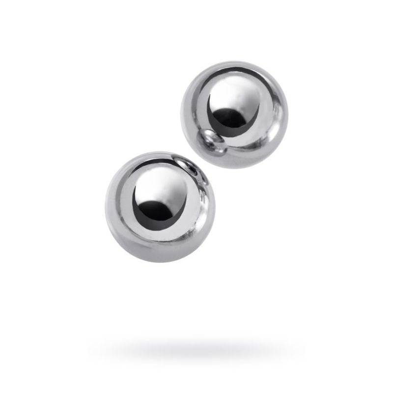 Metal Silver 2 Piece Vaginal Balls by ToyFa - Love Eggs and Kegel Exercisers