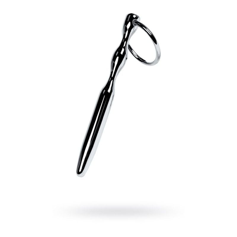 Metal Bullet Shaped Urethral Plug w/ Ring by ToyFa - Urethral Sounds