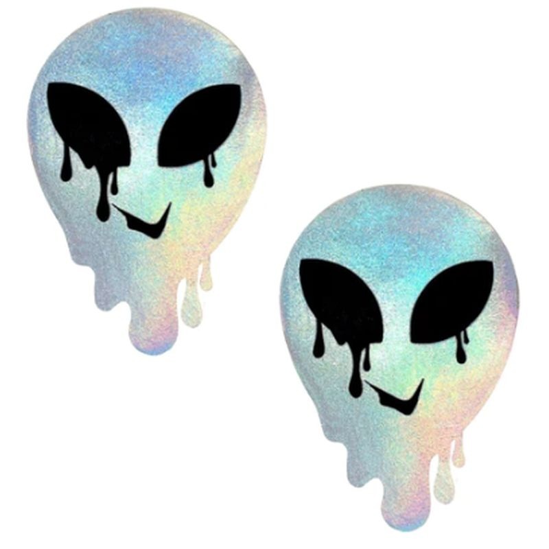 Holographic Melty Alien Pasties Costume by Neva Nude - Fancy Dress Ups