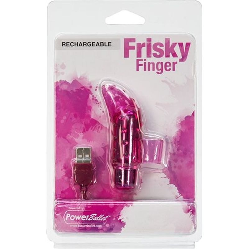 Frisky Finger Rechargeable Finger Vibrator by BMS Factory - Finger and Tongue Vibrators