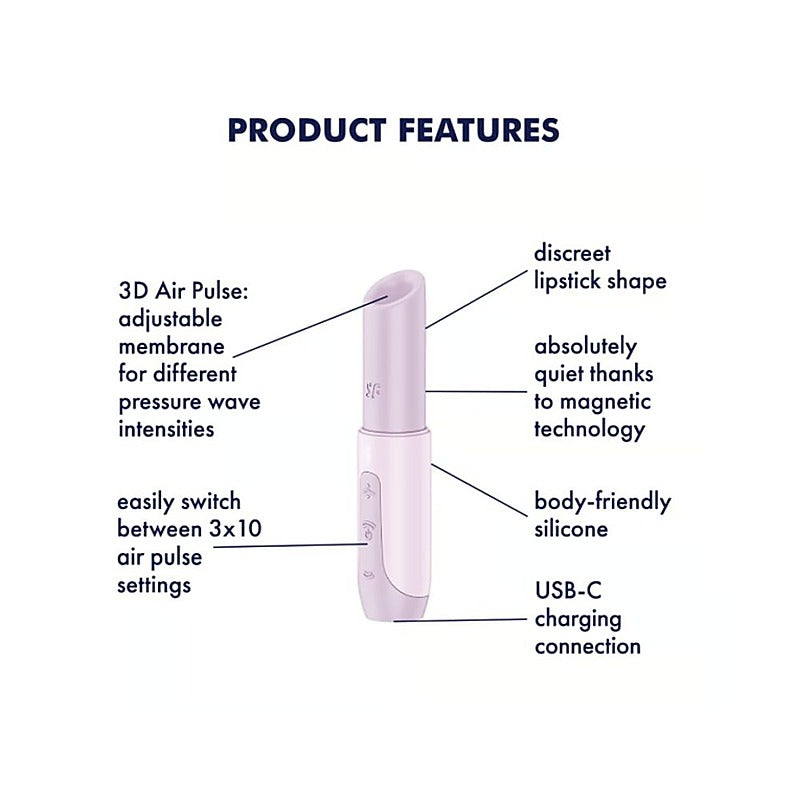 Secret Kiss Clit Vibrator by Satisfyer - Clit Ticklers and Pulsators