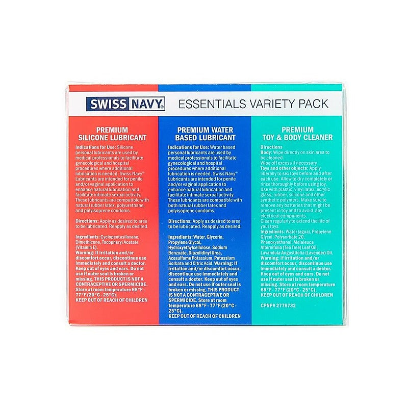 Swiss Essentials Lubricant Travel Kit - Massage Oils and Lubricants