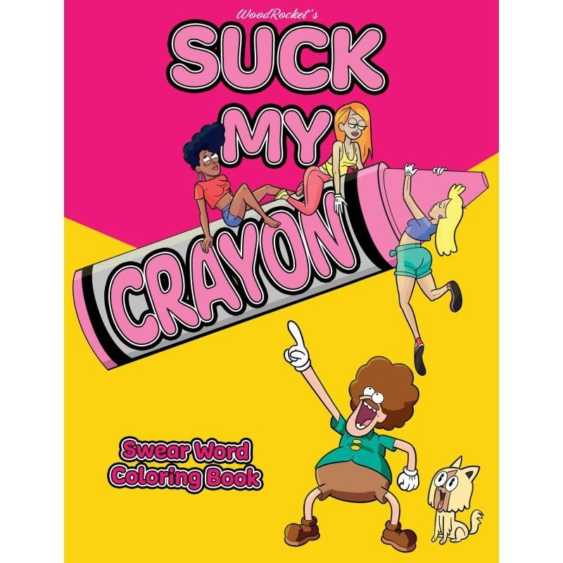 Suck My Crayon Colouring Book Party Gift by Wood Rocket - Party Gifts and Novelties