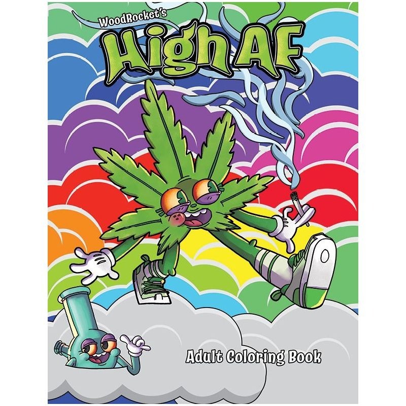 High AF Colouring Book Party Gift by Wood Rocket - Party Gifts and Novelties