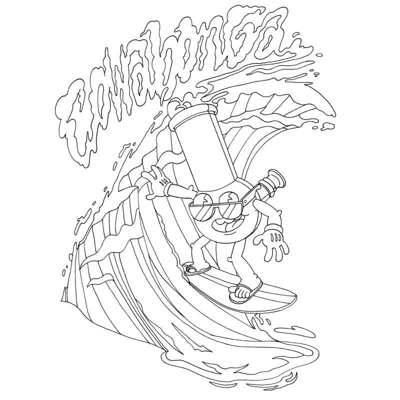 High AF Colouring Book Party Gift by Wood Rocket - Party Gifts and Novelties