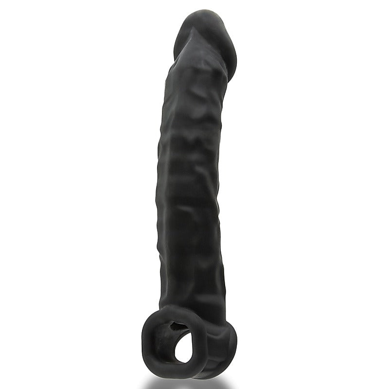 Muscle Ripped Inner Ribbed Velvet Smooth Cock Sheath - Penis Sleeves and Extenders