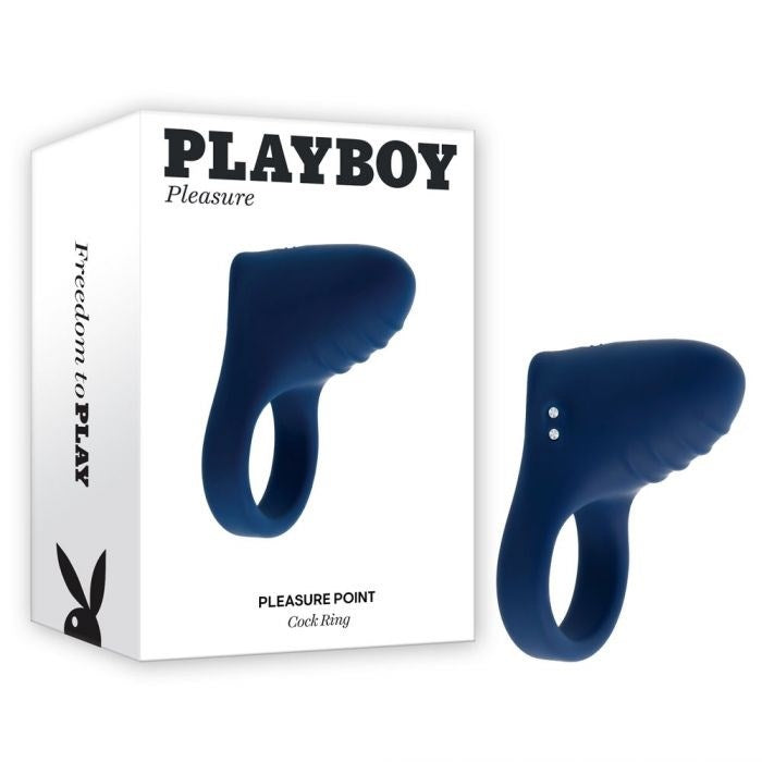 Playboy Pleasure Point Mens Vibrating Cock Ring - Cock Rings