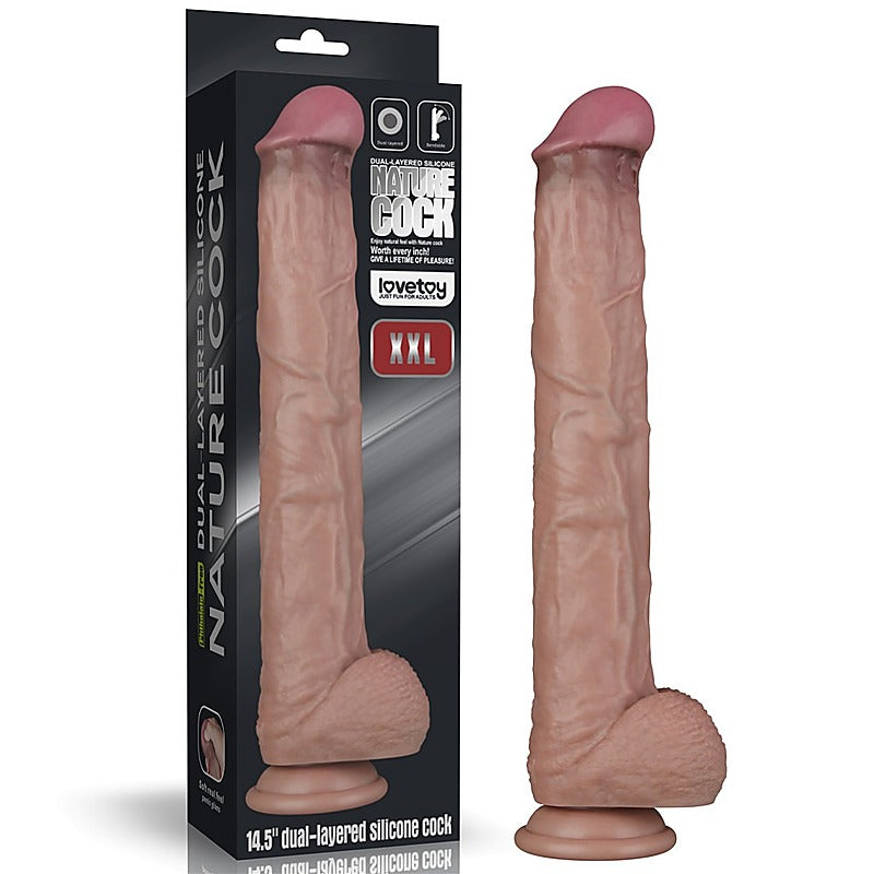 Dual Layered Bendable Silicone Cock Realistic Dildo - Realistic Dildos