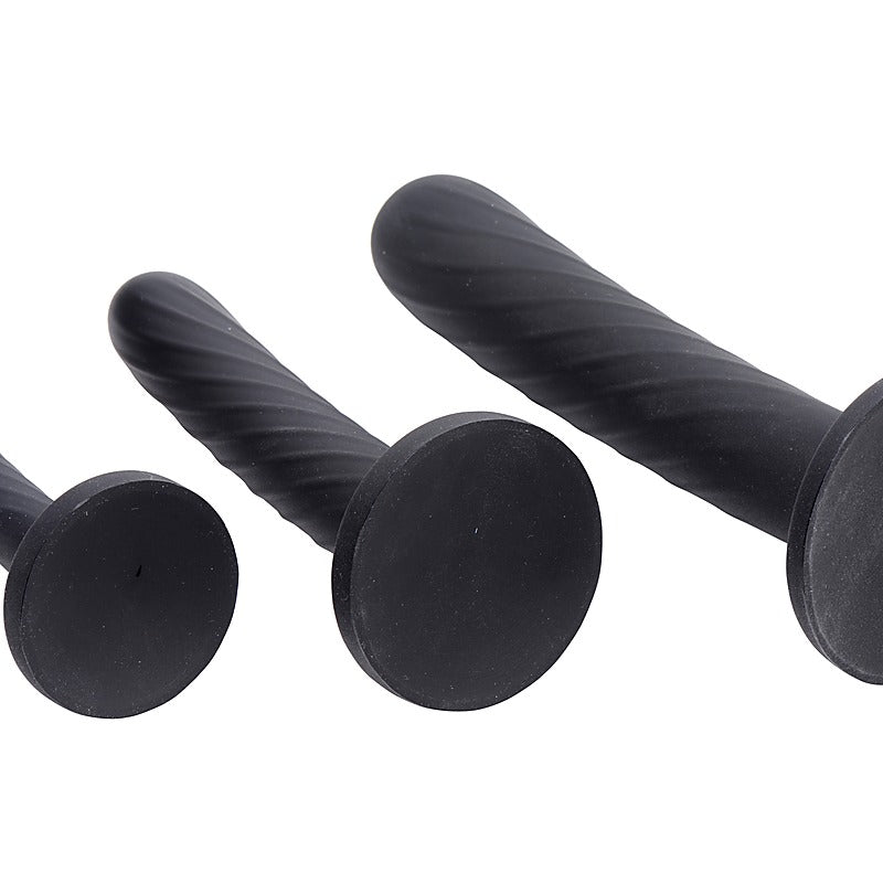 Trinity Strap-On Silicone Dildo Set by XR Brands - Strap On Sextoys