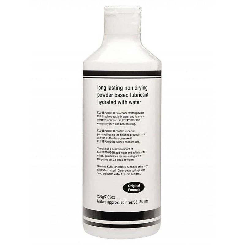K Lube Powder 200gm 20 Litres by M&K Products - Water Based Lubes