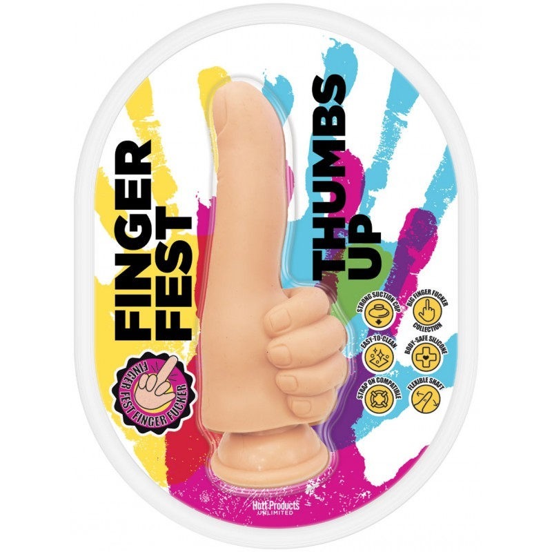 Finger Fest Dildo Thumbs Up by Hott Products - Realistic Dildos