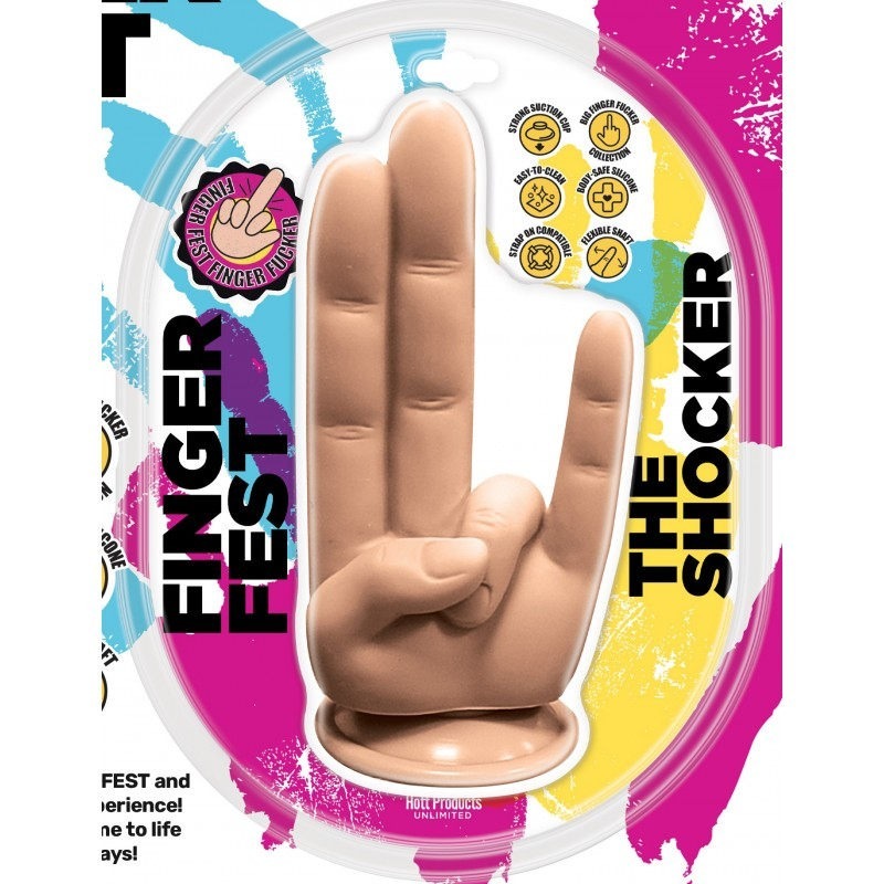 Finger Fest Dildo The Shocker by Hott Products - Realistic Dildos