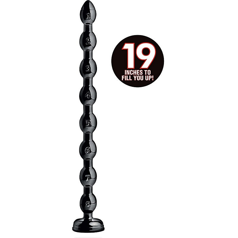 Hosed Beaded Anal Snake by XR Brands - Anal Beads and Balls