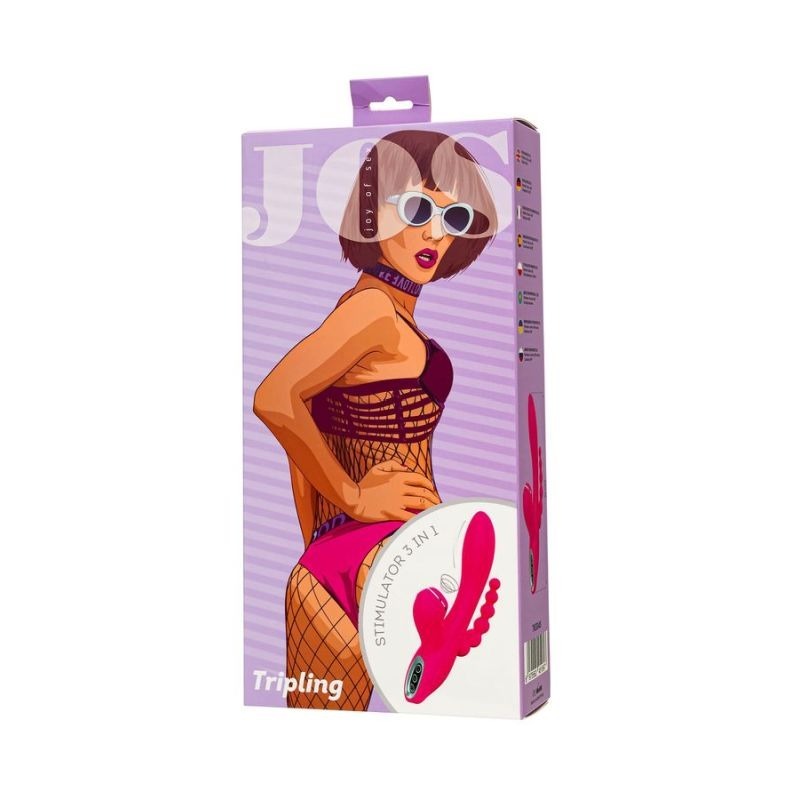 JOS Tripling Triple Stimulator Rabbit Vibrator by ToyFa - Rabbit Vibrators
