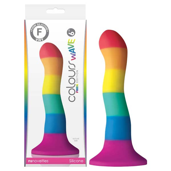 NS Novelties Colours Pride Edition 6 Inch Wave Dong - Non-Realistic Dildos