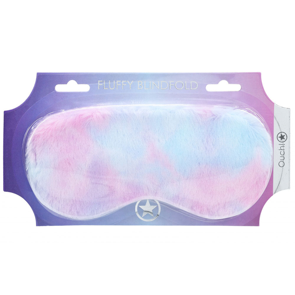 Shots Toys OUCH! Fetish Power Play Fluffy Eye Mask - Masks And Blindfolds