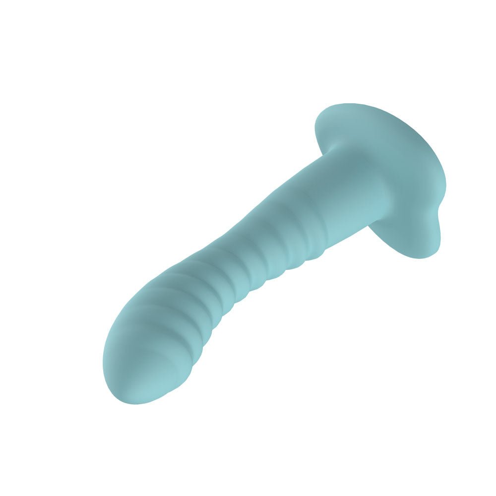 Passion Play Liquid Silicone 18 cm Ridged Dildo - Realistic Dildos
