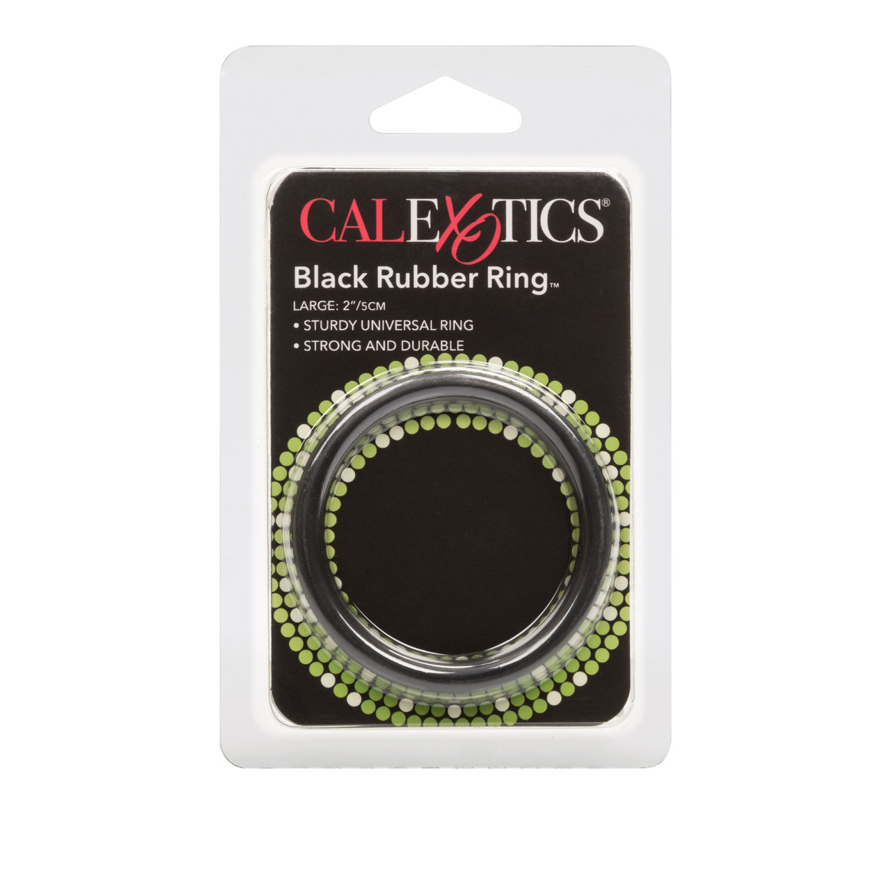 California Exotics Stretchy Mens Rubber Cock Ring Black - Stretchy Cock Rings